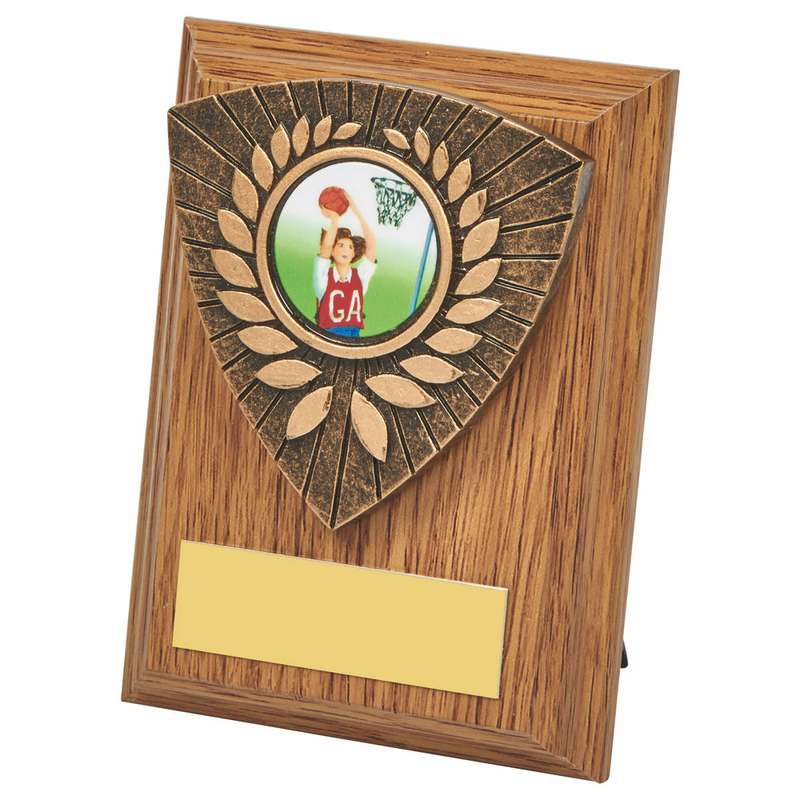 Wood Plaque with Resin Utility Trim 100mm – Light Oak