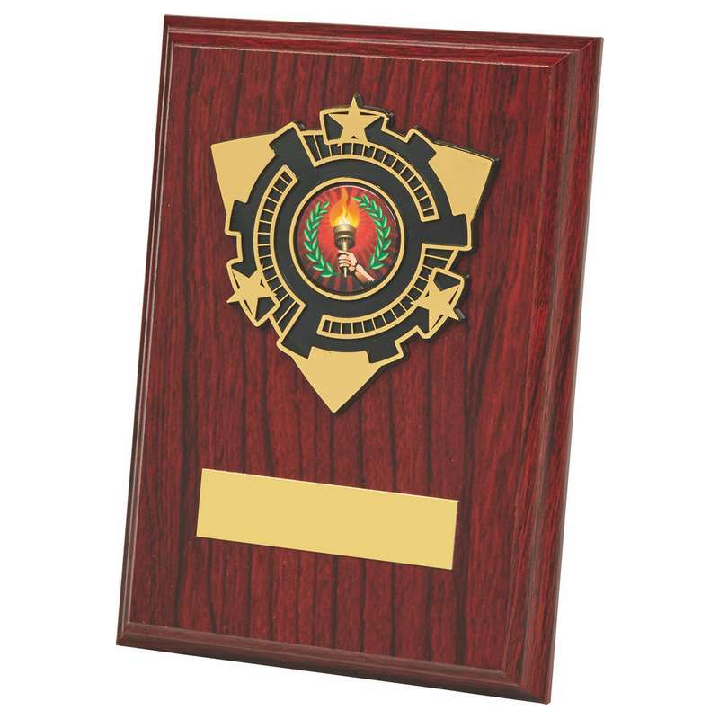 Wood Plaque Award 150mm – Dark Wood