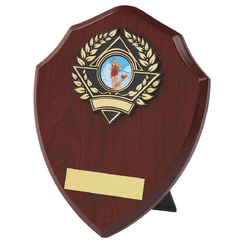 Traditional Shield Award 180mm – Dark Wood