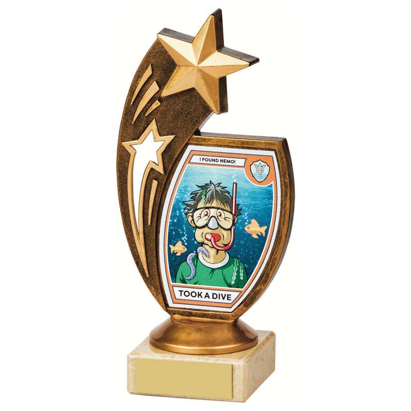“Took a Dive” Fun Award 170mm – Ant Gold