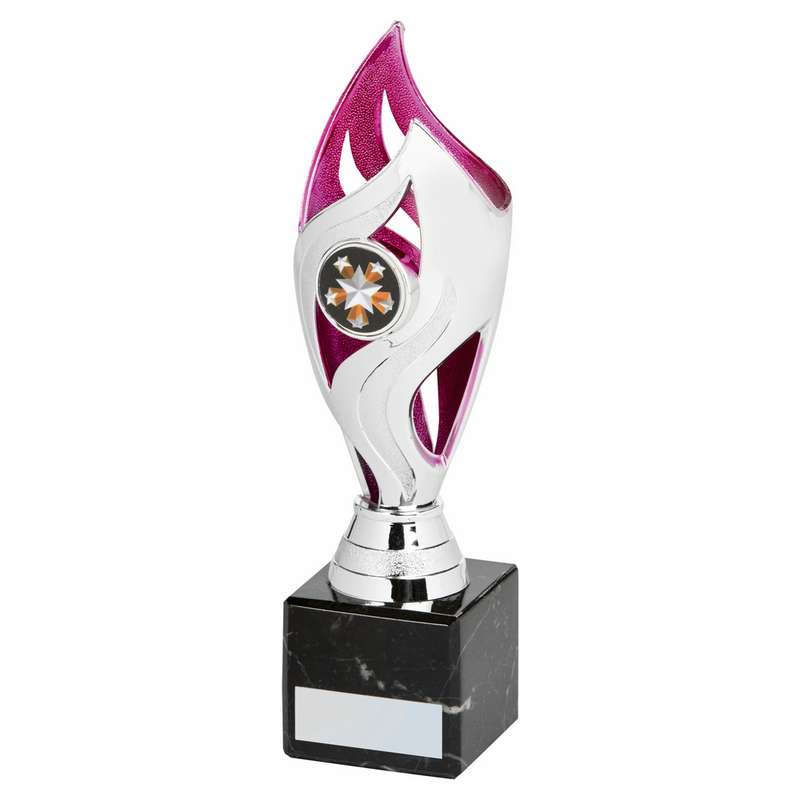 Silver Pink Tulip Sculpture Award 210mm – Silver/Pink