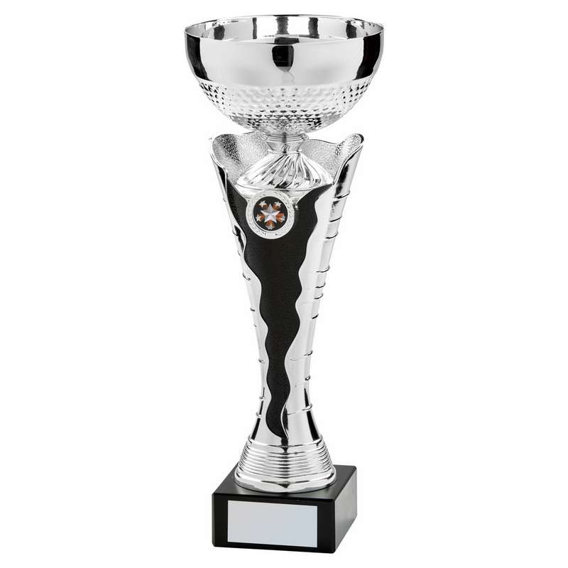 Silver Black Bowl Award Cup 370mm – Silver/Black