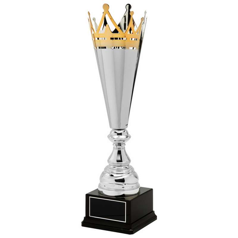 Silver Crown Presentation Cup 540mm – Silver/Gold