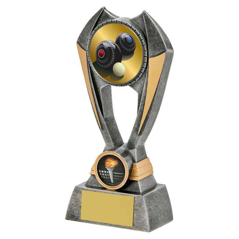 Antique Silver Resin Lawn Bowls Award 180mm – Ant Silver