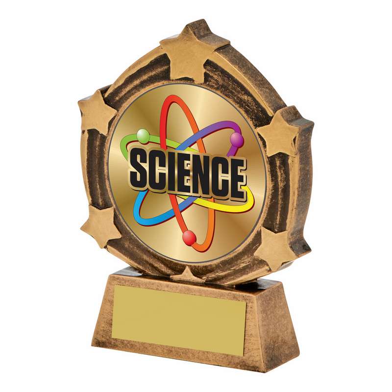 Resin “Science” Award 100mm – Ant Gold