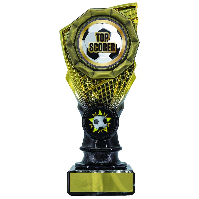 Shard Holder Trophy with Top Scorer Trim 150mm – Gold/Black