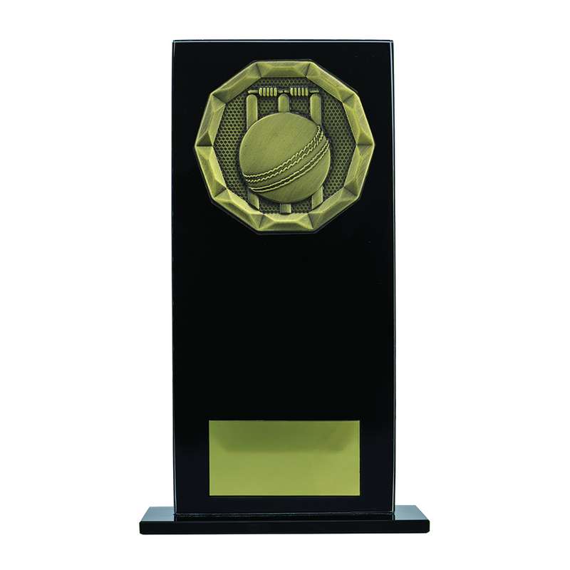 Cricket Black Glass Stand Award 165mm – Black