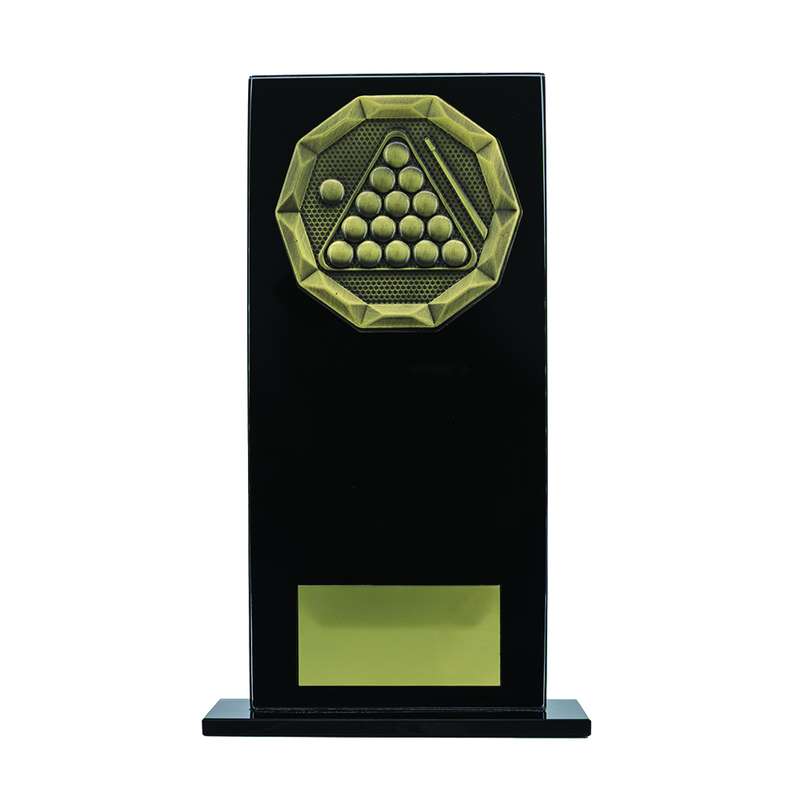 Snooker/Pool Black Glass Stand Award 165mm – Black