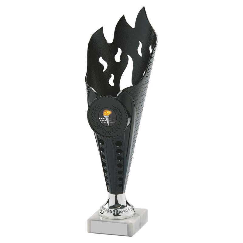 Black Flame Sculpture Award 360mm – Black