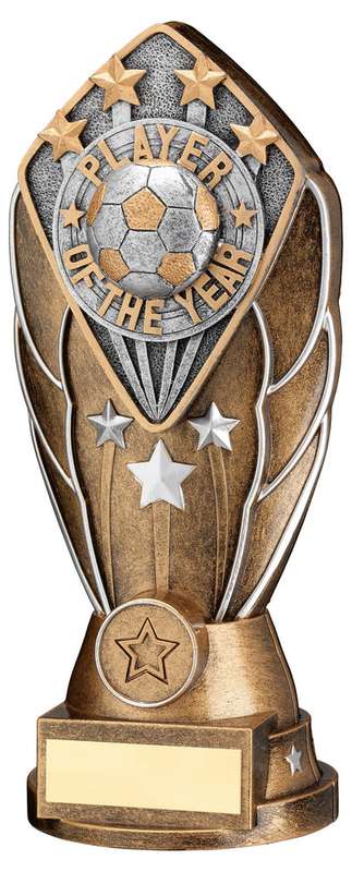 BZ/SILV DIAMOND COLUMN + PLAYER OF THE YEAR DISC & PLATE (1in CEN) – 6.75in