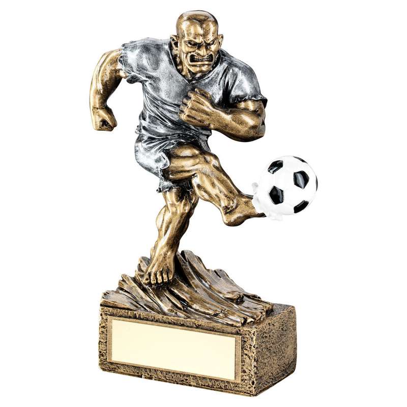 BRZ/PEW FOOTBALL BEASTS FIGURE WITH PLATE – 6.75in