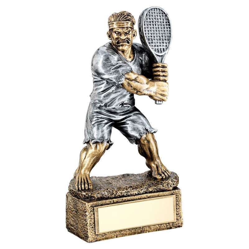 BRZ/PEW TENNIS BEAST FIGURE WITH PLATE – 6.75in