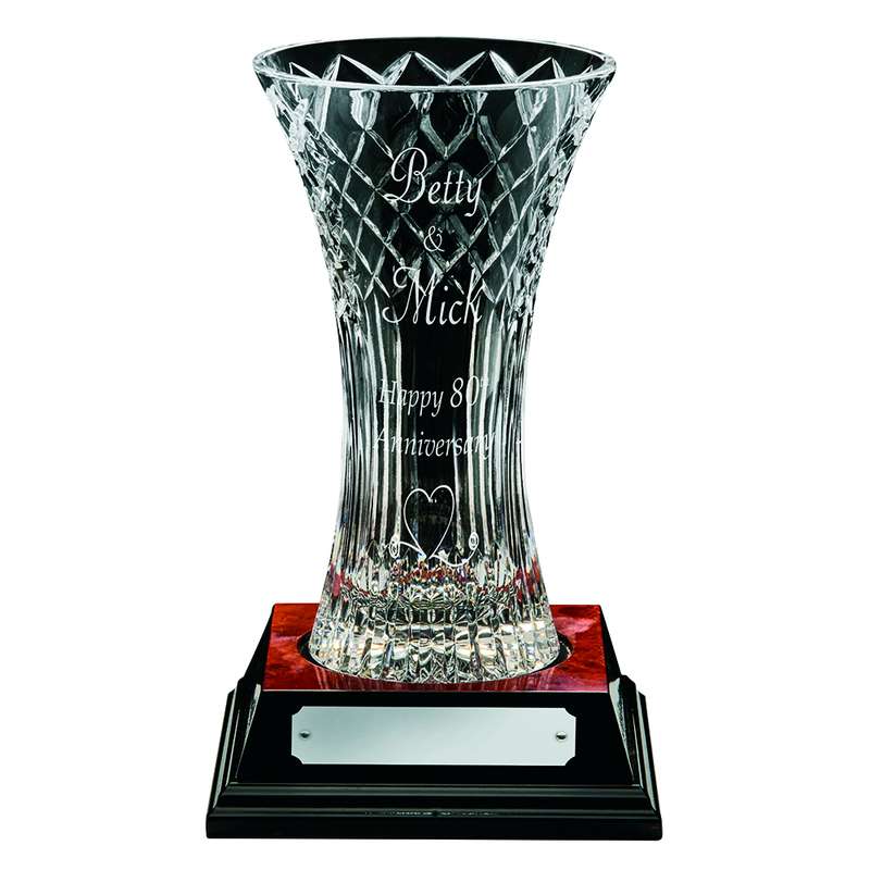 VASE with Panel (VASE ONLY) 230mm – Clear