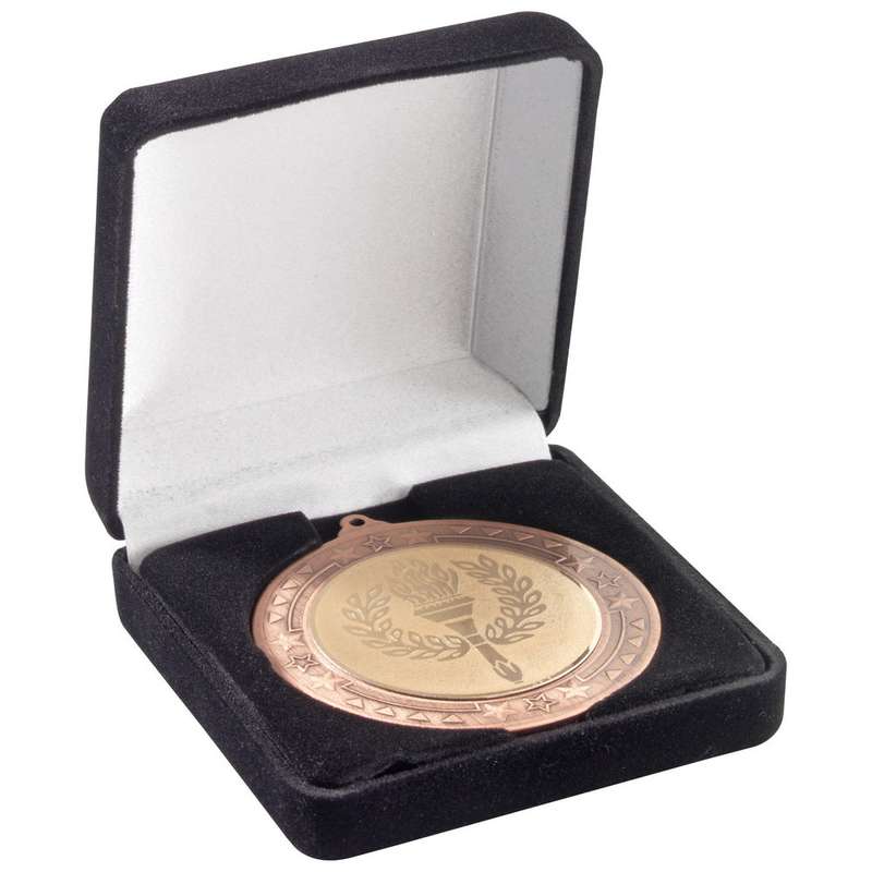 DELUXE BLACK MEDAL BOX (50/60/70mm RECESS) – 3.5in