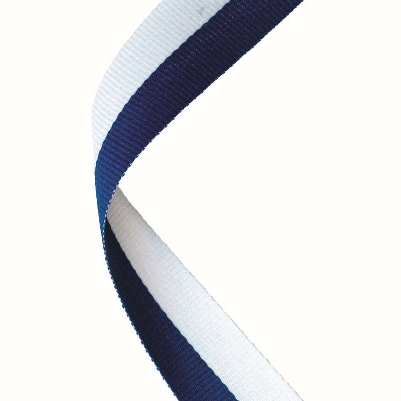 MEDAL RIBBON ROYAL BLUE/WHITE – 30 X 0.875in