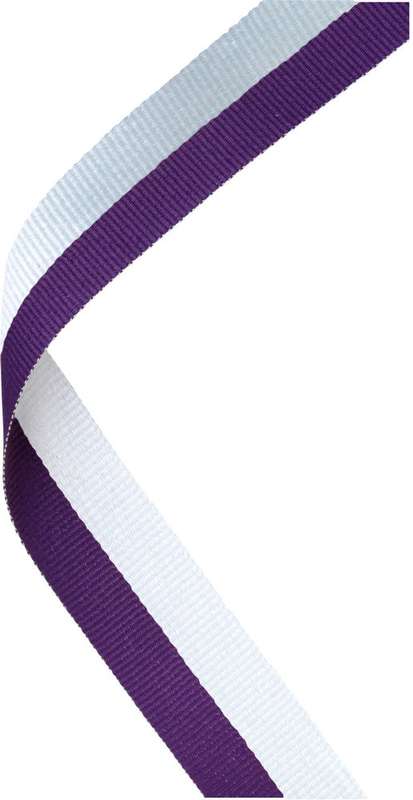 MEDAL RIBBON PURPLE/WHITE – 30 X 0.875in
