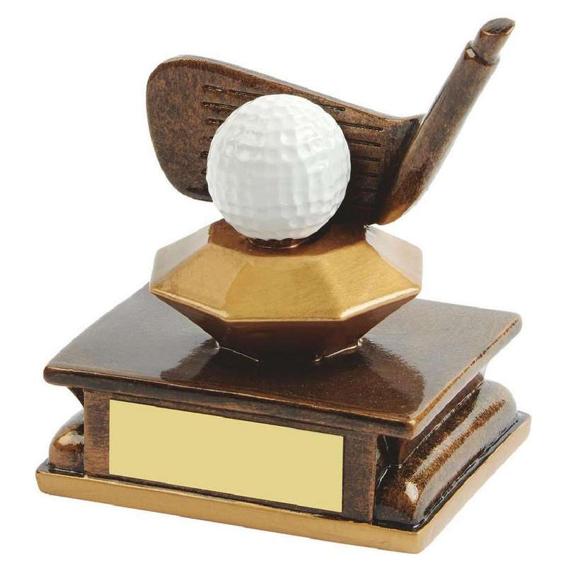 Resin Golf Wedge Award 110mm – Ant Gold