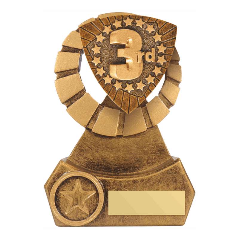 Antique Gold Resin 3rd Award 140mm – Ant Gold