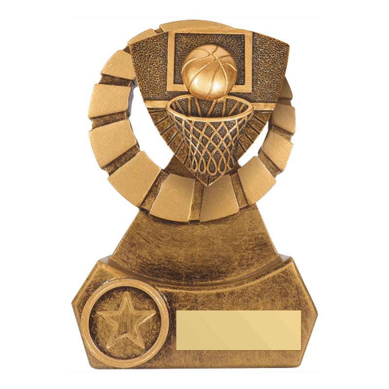 Antique Gold Resin Basketball Award 140mm – Ant Gold