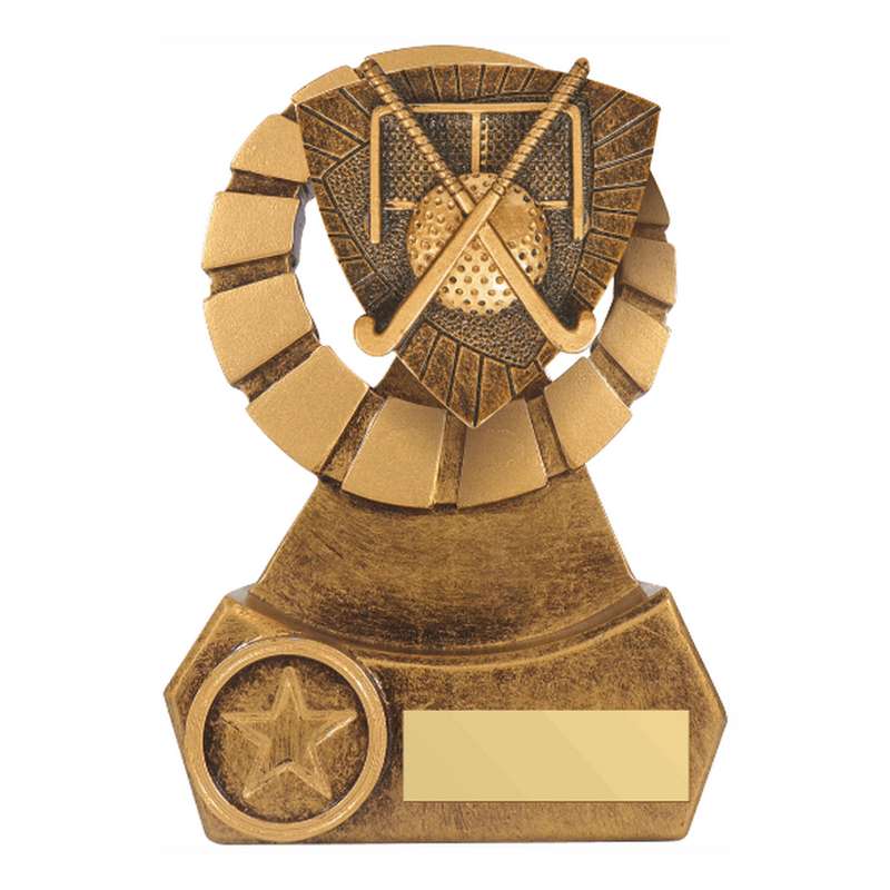 Antique Gold Resin Hockey Award 140mm – Ant Gold