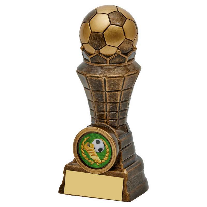 Antique Gold Resin Football Tower Trophy 110mm – Ant Gold