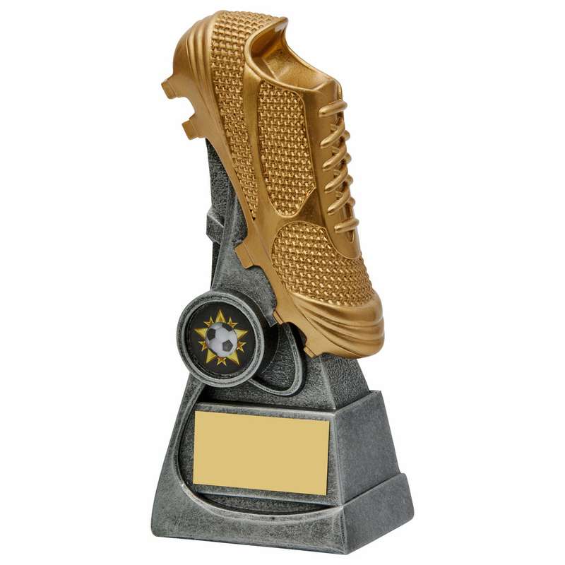 Golden Football Boot Award 130mm – Silver/Gold