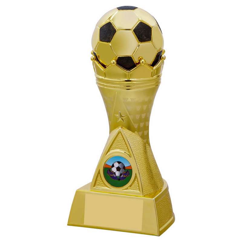 Gold “Crown” Football Award 180mm – Gold