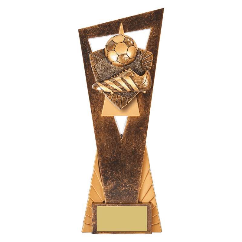 Antique Gold Edge Football Boot & Ball Award 230mm – Ant Gold