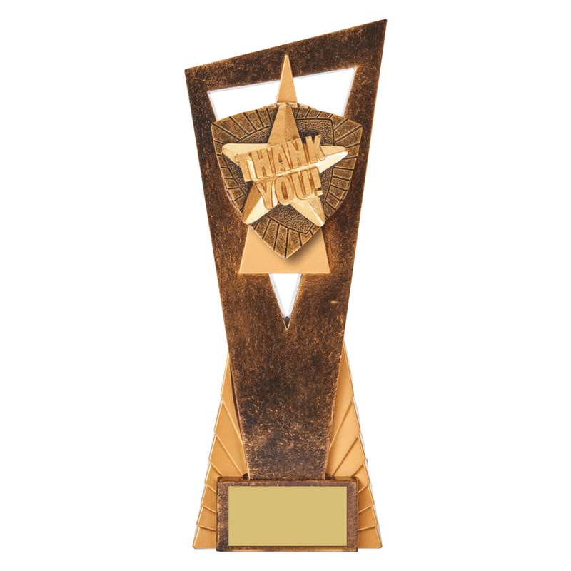 Antique Gold Edge Thank You Award 230mm – Ant Gold