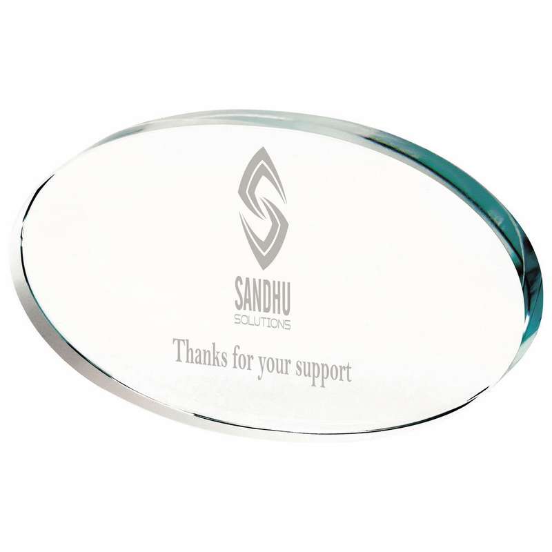 Oval Award for in Presentation Case 75mm – Clear