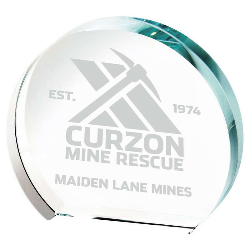 Clear Glass Circle Mini Award 65mm – Clear