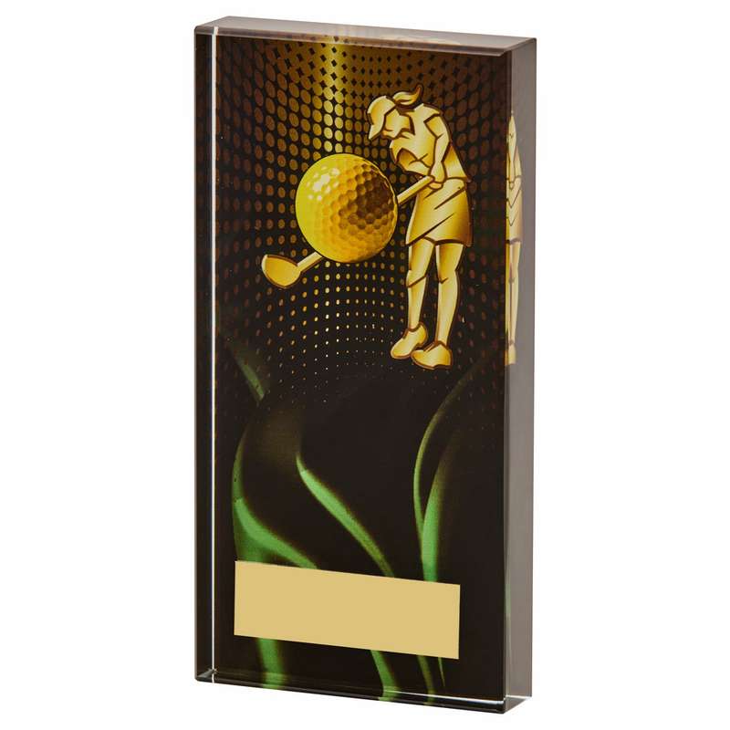 Female Golf Glass Award 100mm – Black