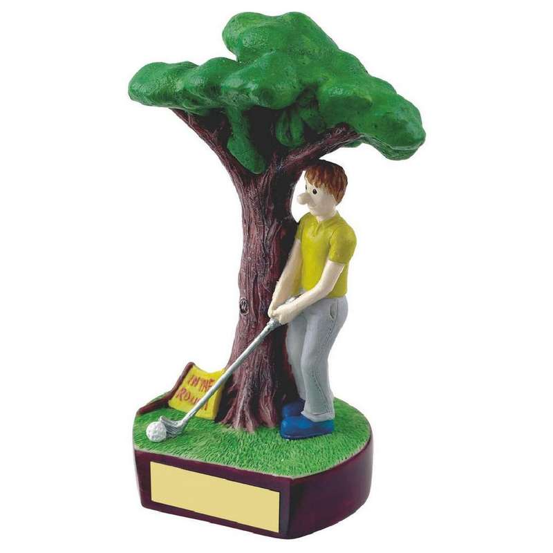 In the Rough Novelty Golf Trophy 180mm – Multicoloured