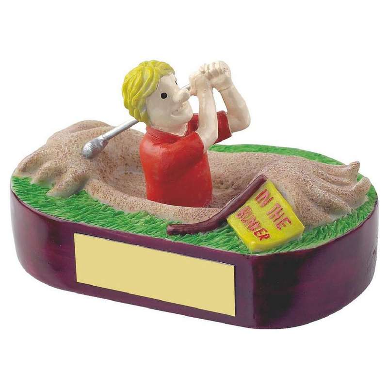 In the Bunker Novelty Golf Trophy 70mm – Multicoloured