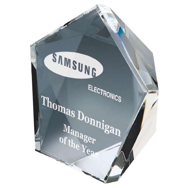 Star-Shaped Crystal Stand (In Presentation Case) Award 75mm – Clear